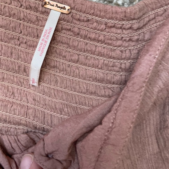 Free People Cocoa Brown How About You Ruffle Mini Dress - Picture 5 of 5